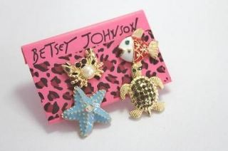betsey johnson turtle earrings in Earrings