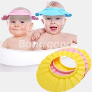 Soft Baby Kids Children Shampoo Bath Shower Cap Hat Wash Hair 