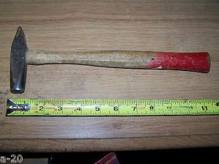 OLD HAMMER PLUMB TACK HAMMER CHIPPING HAMMER WITH WOODEN HANDLE
