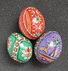 Pysanky 12 Wooden Hand Painted Easter Eggs Ukrainian Pysanka
