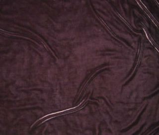 Washed Silk VELVET Fabric PLUM PURPLE Fat 1/4 18x22 remnant
