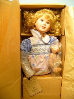 Boyds Yesterdays Child Porcelain Doll Andrea with Record Player 