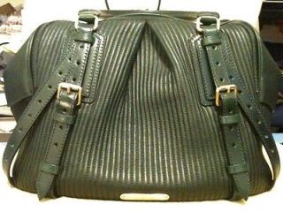 Burberry Stitched Quilted Leather Medium Rosaville Bowling Bag Satchel 
