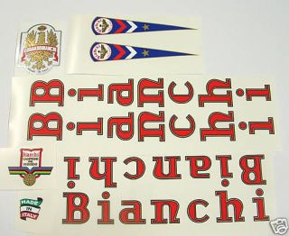 Bianchi Vintage Record decal set choice of styles