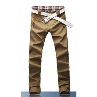 Amazing Mens Stylish Designed Straight Slim Fit Trousers Casual Long 