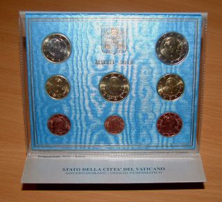 Vatican 2012   Set of 8 Euro Coins (BU)   RARE
