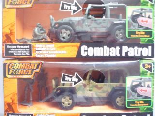 Combat Force Army Jeeps with 2 Soldiers With Light & Sound For Desert 