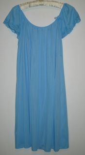 Miss Elaine Silk Essence Long Pink Nylon Nightgown Sleepwear Womens sz 