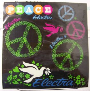 Bicycle Bike Electra Bike PEACE Symbol Decal Sticker Set New