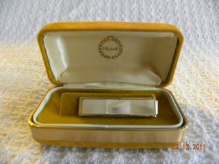 Mother of Pearl Hickok Tie Clasp in Box