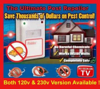 Riddex Electronic Pest & Rodent Repeller 220V or 120v