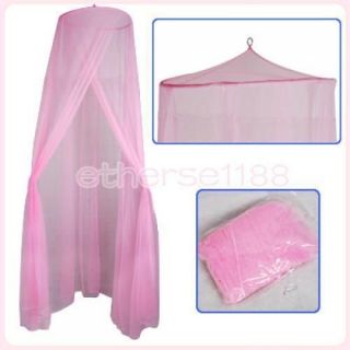 Elegant Pink Mosquito Bug Net Tent Canopy for Baby Toddler Bed Crib 
