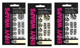 YOUR CHOICE) Elegant Touch ENVY NAIL WRAPS Foil Decal Stickers Art 