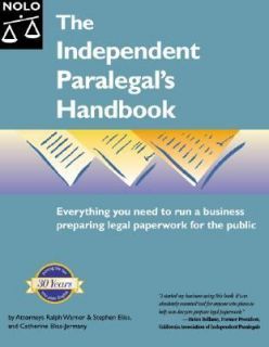 The Independent Paralegals Handbook by Stephen Elias, Catherine Elias 