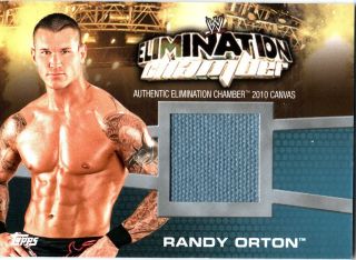 WWE Randy Orton Elimination Chamber 2010 Topps Canvas Event Used Ring 