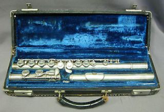   Silver Artley Closed Note Flute~Model 150~Case~14.7+​ozt~Elkhart,IN