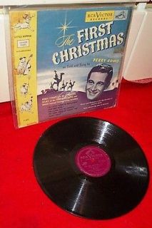 78 RPM Record THE FIRST CHRISTMAS Perry Como RCA 10 w Picture Sleeve 