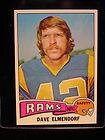 1975 Topps #482 Dave Elmendorf Los Angeles Rams NMMT 10622