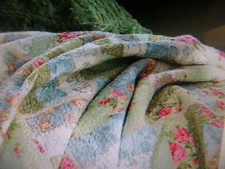 COTTAGE CHIC KING SIZE QUILT SET 2 SHAMS SIMPLY GORGEOUS SHABBY ONLY 
