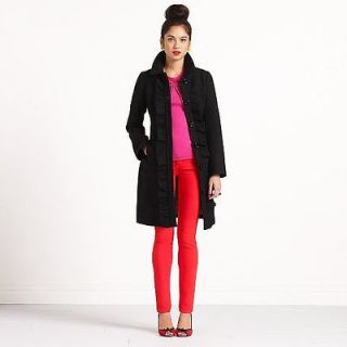 BNWT Kate Spade Elsa Black Fall/Winter Wool Lined Coat in Size 12 XL