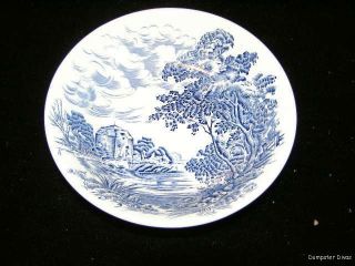 Enoch Wedgwood England Tunstall Blue Countryside Pattern Sauce Berry 