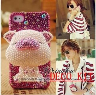 Newly listed 3D Pink Pig Bling DIY for cell Phone For iPhone 4 4S 5 5g 