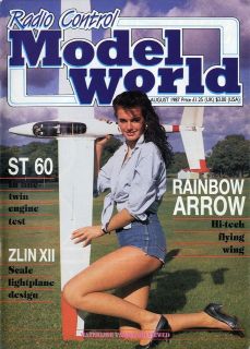 MODEL WORLD MAGAZINE 1987 AUG RAINBOW ARROW   ZLIN XII   ST 60 