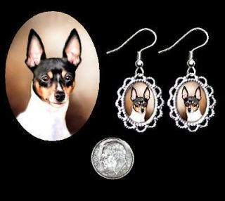 Toy Fox Terrier Silver Filigree Earrings PRETTY