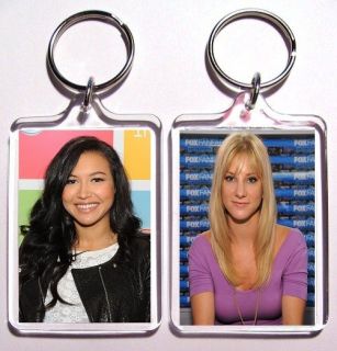 Naya Rivera Santana & Heather Morris Brittany of Glee Keychain #2