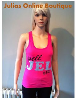 THE ONLY WAY IS ESSEX PINK TOWIE WELL JEL JERSEY CAMI T SHIRT TOP SIZE 