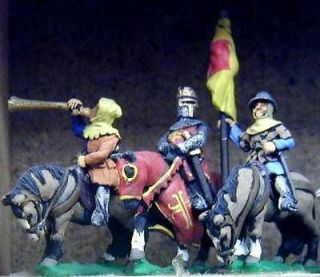 Essex Miniatures 15mm Feudal Medieval Mounted Command
