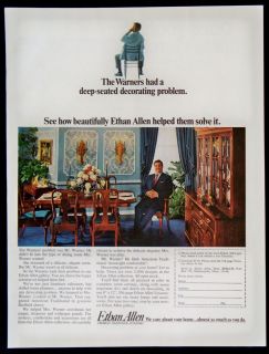 Vintage 1967 Ethan Allen Furniture Magazine Ad