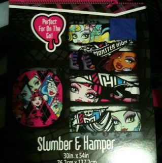 Monster High Slumber Sleeping Bag With Hamper New