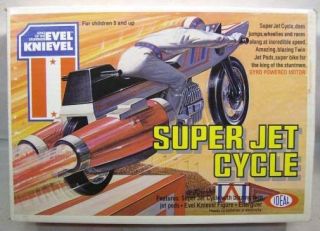 Evel Knievel Vintage Super Jet Cycle With Figure Ideal (MISB)C9 
