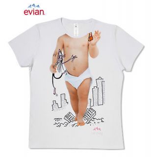 evian® Polly Bean limited edition King Kong Live young baby T shirt