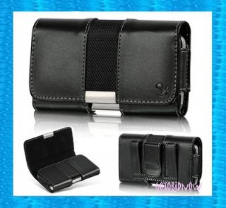 for HTC EVO V 4G EVO 3D LUXURY HIGH END LEATHER POUCH BELT CLIP PHONE 