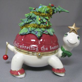  the Season Turtle Christmas Trinket Music Box Bradford Exchange