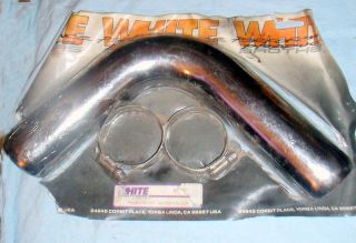 HARLEY PORKER EXHAUST HEATSHIELD BY WHITE BROTHERS 2806A & 01 758