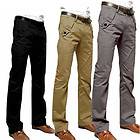 New Mens Fashion Slim Fit Straight Pants Trousers