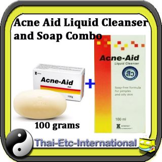   ACNE AID SOAP BAR CLEANSER CLEANSING PIMPLE OILY SKIN FACE AID COMBO