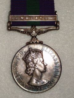 General Service Medal 1918 Malaya to 12th Lancers
