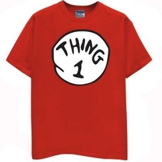 THING 1 DR. SEUSS book TEE T SHIRT ONE sizes ADULT