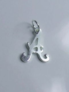 TO Z FANCY ALPHABET LETTER INITIAL 925 STERLING SILVER CHARM CHARMS