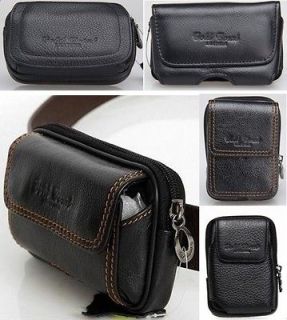 Men Waist/Fanny Bag Mobile Phone Genuine Leather Pouch Purse Pocket 