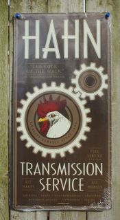   Transmission Tin Sign Rooster Chicken Country Kitchen Farm Garage 25A