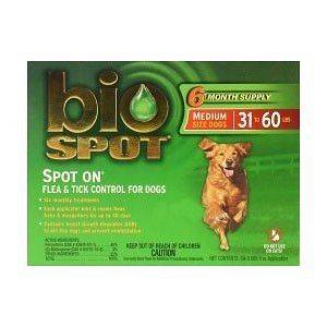 Bio Spot Defense Spot On Flea & Tick Control for Medium Dogs (32 