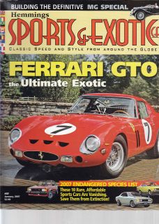   MR2 Guide, MG Special, Ferrari GTO, Skoda Felicia, Endangered Species