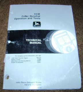 John Deere 653E Feller Buncher O&T Technical Manual