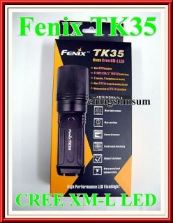 Fenix TK35 CREE XM L LED 820Lumen 123 18650 Flashlight