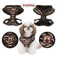 PUPPIA DELUXE BROWN ZEBRA PUPPY DOG HARNESS NEW FOR 2012